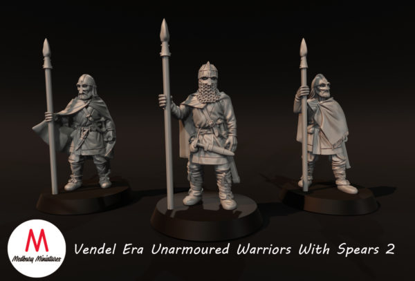 Dark Ages - Vendel Era Warriors Unarmored With Spears 2