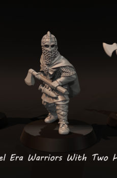 Dark Ages - Vendel Era Warriors With Two Handed Axes