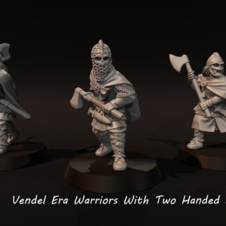 Dark Ages - Vendel Era Warriors With Two Handed Axes