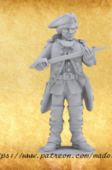 54mm | French Officer | AWI | FIW | Seven Years War