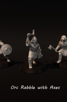 LOTR - Orc Rabble with Axe and Shield