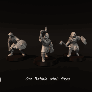 LOTR - Orc Rabble with Axe and Shield