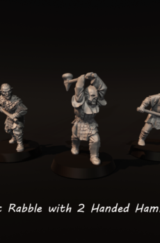 LOTR - Orc Rabble with 2 Handed Hammers