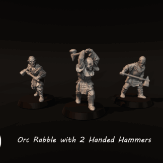 LOTR - Orc Rabble with 2 Handed Hammers
