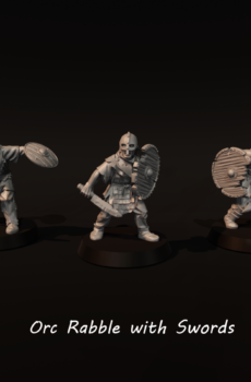 LOTR - Orc Rabble with Sword and Shield
