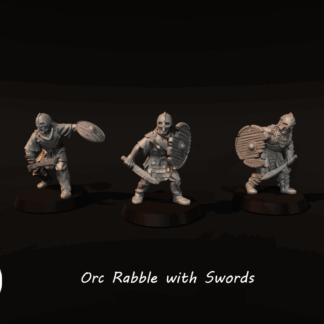 LOTR - Orc Rabble with Sword and Shield