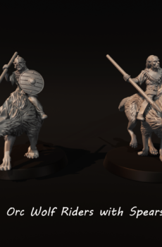 LOTR - Orc wolf Riders with Spears
