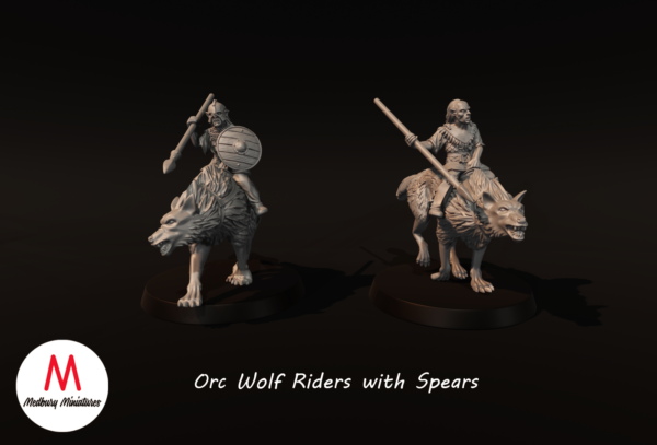 LOTR - Orc wolf Riders with Spears