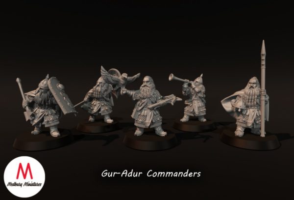 LOTR Dwarf Gur-Adur Commanders