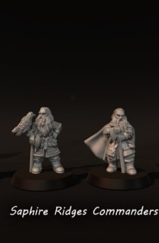 LOTR Dwarf Saphire Ridges Commanders