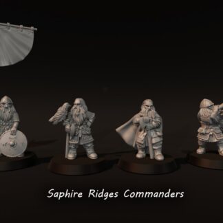 LOTR Dwarf Saphire Ridges Commanders