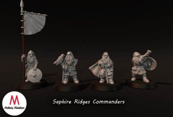 LOTR Dwarf Saphire Ridges Commanders