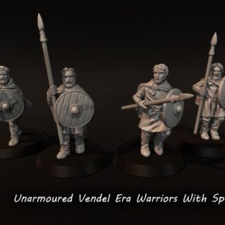Dark Ages - Unarmoured Vendel Era Warriors With Spears 3