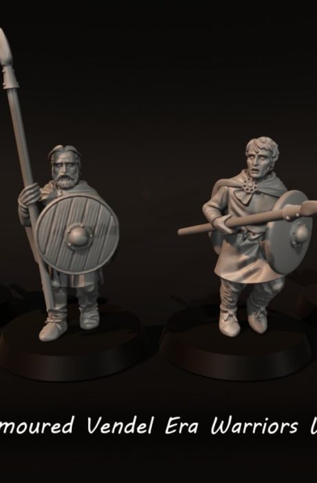 Dark Ages - Unarmoured Vendel Era Warriors With Spears 3