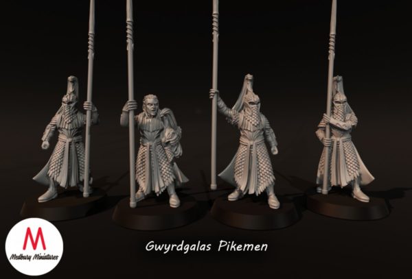 LOTR - Elven Gwyrdgalas Pikemen