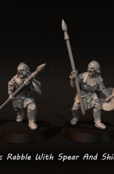 LOTR - Orc Rabble With Spear and Shield