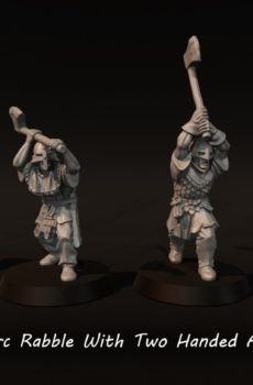 LOTR - Orc Rabble With Two Handed Axes