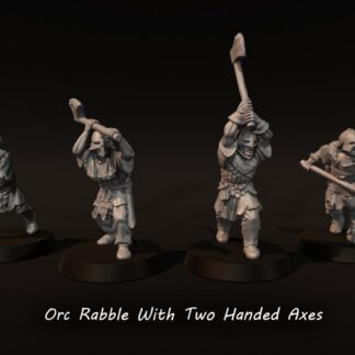 LOTR - Orc Rabble With Two Handed Axes