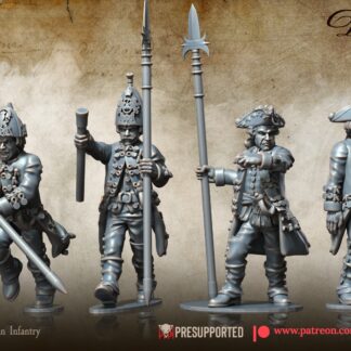 AWI Hessian Infantry with Command