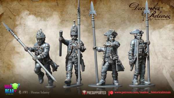 AWI Hessian Infantry with Command