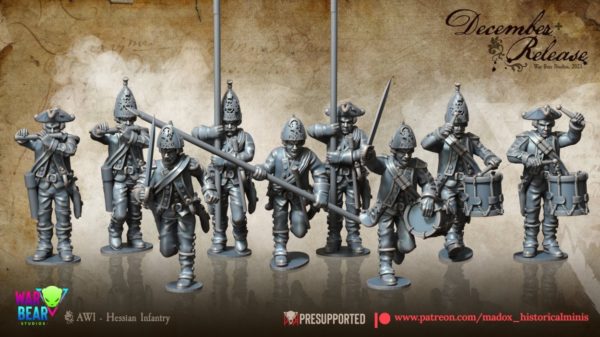 AWI Hessian Infantry with Command - Image 3