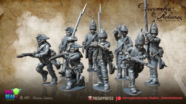 AWI Hessian Infantry with Command - Image 2