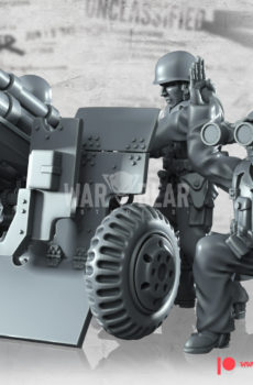 WWII US Pacific 105mm Howitzer