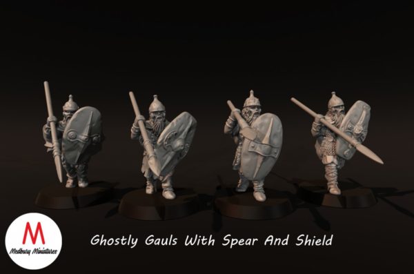 Ghostly Gaul's With Spears And Shield