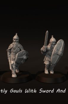 Ghostly Gaul's With Sword And Shield