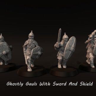 Ghostly Gaul's With Sword And Shield