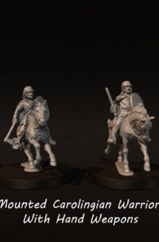 Medieval - Mounted Carolingian Warriors With Hand Weapons