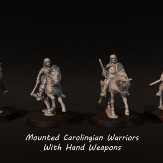 Medieval - Mounted Carolingian Warriors With Hand Weapons