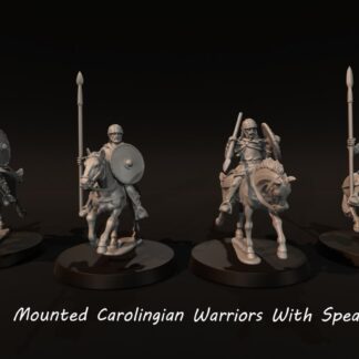 Medieval - Mounted Carolingian Warriors With Spears