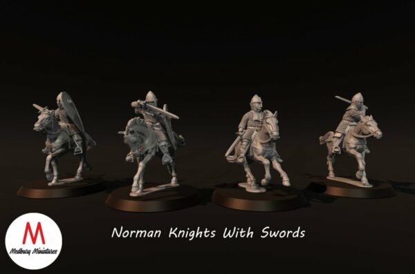 Norman Knights With Swords