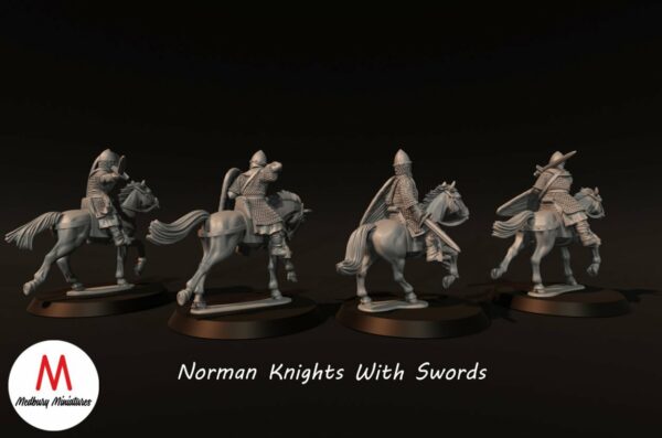 Norman Knights With Swords - Image 2