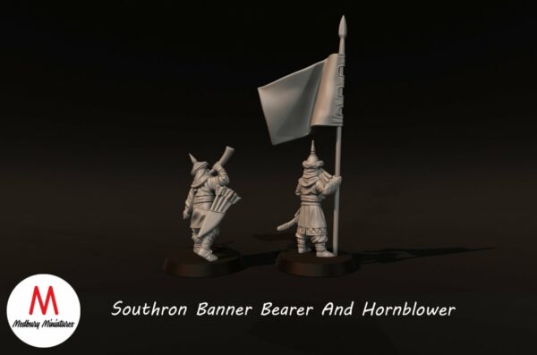 LOTR - Southron Banner Bearer and Horn Blower - Image 2