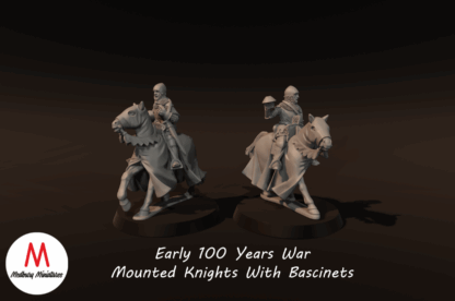 100yw Mounted Knights With Bascinets, Early - Image 2