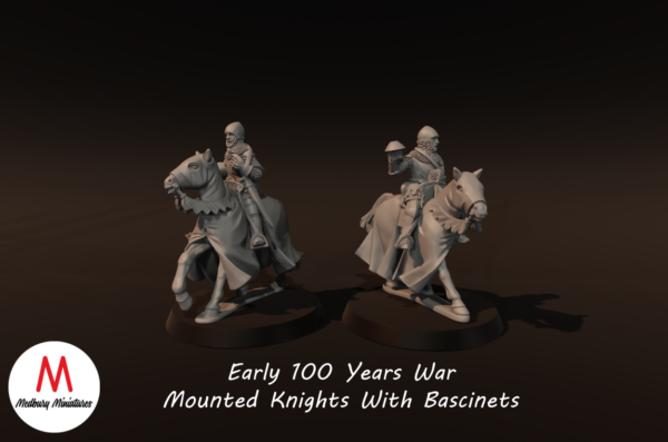 100yw Mounted Knights With Bascinets, Early - Image 2