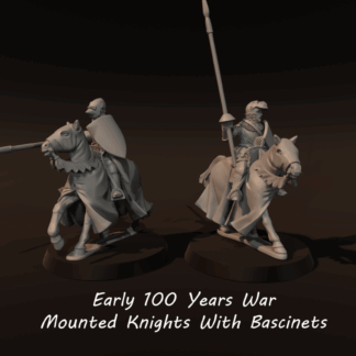 100yw Mounted Knights With Bascinets, Early