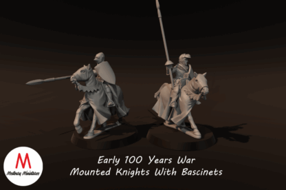100yw Mounted Knights With Bascinets, Early