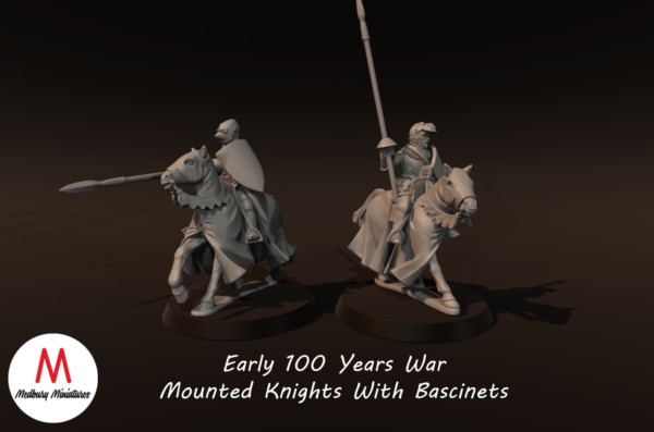 100yw Mounted Knights With Bascinets, Early