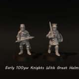 100yw Knights With Great Helms, Early