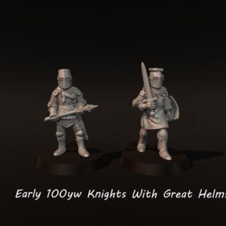 100yw Knights With Great Helms, Early