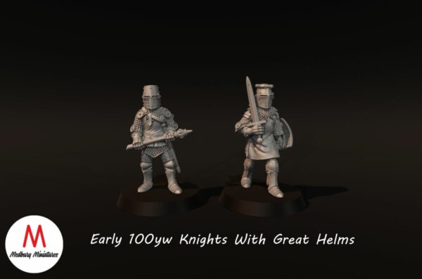 100yw Knights With Great Helms, Early
