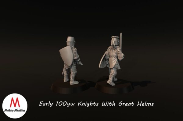100yw Knights With Great Helms, Early - Image 2