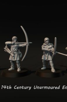 Early 14th Century Unarmoured English Archers