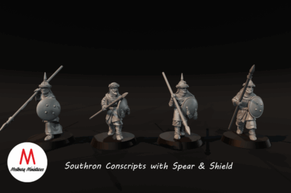 LOTR - Southron Conscripts With Spear And Shield