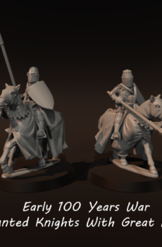 100yw Mounted Knights With With Great Helms, Early