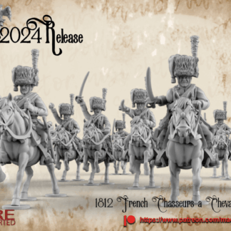 Napoleonic 1812 French chasseurs a cheval de la guarde Command