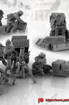 WWII German Luftwaffe Mortar Teams